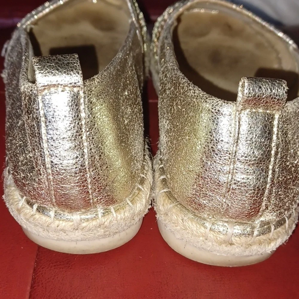 Patrizia by Spring Step Raiatea Slip On Gold Espadrille Loafer